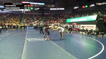 2A-144 lbs Champ. Round 1 - Cash Hatfield, West Branch vs Gable Underbakke, West Liberty
