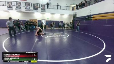 132 lbs 3rd Place Match - Chase Stockman, Riverton Middle School vs Erich VanHeule, Greybull MS