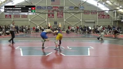 133 lbs Cons. Round 1 - Clayton O`Connor, Western New England vs Trevor Llewelyn, Maine Maritme Academy