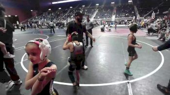 54 lbs Quarterfinal - Jaxson Staples, Pueblo County WC vs Jagger Barton, Riverton USAW