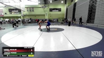 144 lbs Cons. Round 1 - Joshua Monge, University vs Angel Aguilar, SAN PEDRO