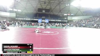 67 lbs Champ. Round 2 - Grayson Ponciano, Team Aggression Wrestling Club vs Samuel McMurry, Rainier Junior Wrestling Club