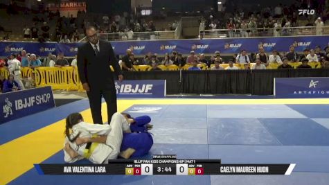 Ava Valentina Lara vs Caelyn Maureen Huon 2026 Pan Kids Jiu-Jitsu IBJJF Championship