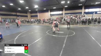 175 lbs Consi Of 64 #2 - EnHao Zheng, South Kona WC vs Vincent Rusler, Bear Wr Ac