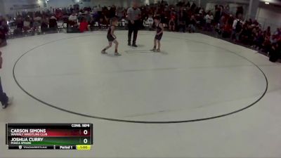 20 lbs Cons. Semi - Joshua Curry, Ponca Spears vs Carson Simons, Waverly Wrestling Club