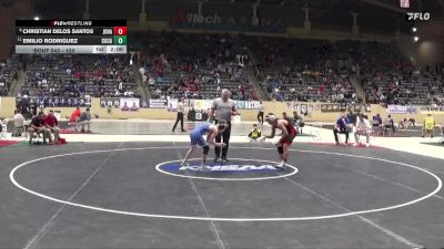 120 lbs Champ. Round 2 - Christian Delos Santos, John Hardin vs Emilio Rodriguez, Covington Catholic