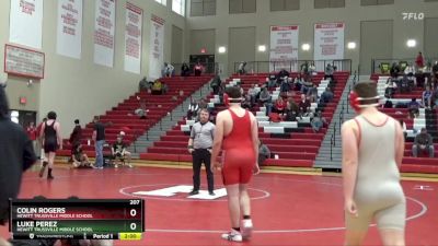 207 lbs Round 5 - Colin Rogers, Hewitt Trussville Middle School vs Luke Perez, Hewitt Trussville Middle School