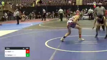 116 lbs Quarterfinal - Alex Wahl, North Montana Wrestling Club vs Dominic Dotson, Poway Elite