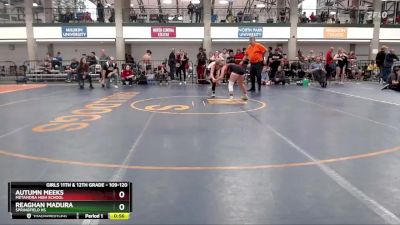 109-120 lbs Cons. Semi - Autumn Meeks, Metamora High School vs Reaghan Madura, Springfield HS