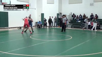 285 lbs Semifinal - Gunner Smith, Hewitt-Trussville Middle School vs Lester Velez Soto, Calera Middle School