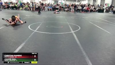 105 lbs Round 6 (8 Team) - Christian Ramierz, Bitetto Trained vs Cooper Ball, Finger Lakes Elite