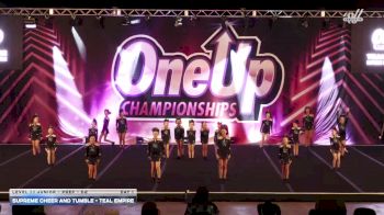 Supreme Cheer and Tumble - Teal Empire [2026 L1.1 Junior - PREP - D2 Day 1] 2026 One Up Arizona Nationals