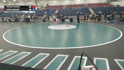 67 lbs 3rd Place Match - Teague Vaughn, Hawk Wrestling Club vs Aiden Sanchez, Sanderson Wrestling Academy