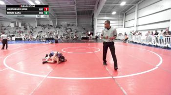 95 lbs Rr Rnd 1 - Kristopher Kerr, North Carolina National Team Blue vs Emilio Lara, Broad Axe Green