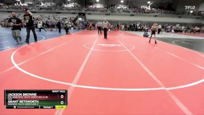 75 lbs Champ. Round 2 - Jackson Browne, Ste. Genevieve Youth Wrestling Club-AAA vs Grant Betsworth, Windsor Youth Wrestling-A