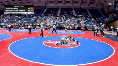 1A-106 lbs Champ. Round 1 - Benjamin `Kaine` Giddens, Fitzgerald vs Luke Solomon, Berrien County