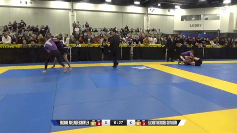 Elizabeth Kristel Silva León vs Brooke Adelaide Crawley 2024 World IBJJF Jiu-Jitsu No-Gi Championship