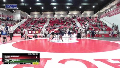 190 lbs Cons. Round 2 - Emma Resendiz, EL RENO vs Trinity Hughes, BROKEN ARROW