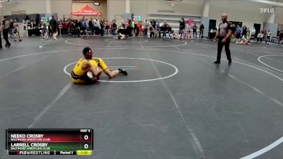 90 lbs 5th Place Match - Neeko Crosby, Baltimore Wrestling Club vs Larrell Crosby, Baltimore Wrestling Club
