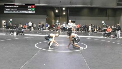 125 lbs Champ. Round 3 - Tevin Jackson, Colby Community College vs Colt Collett, Cowley College