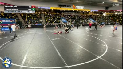 105 lbs 7th Place Match - Ryleigh Jones, Williamsburg vs Zoe Sullivan, Ankeny