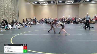 90 lbs Consi Of 8 #2 - Alejandro Garcia, Infinity Wrestling vs Nathaneil Wilkerson, Bay Area Dragons