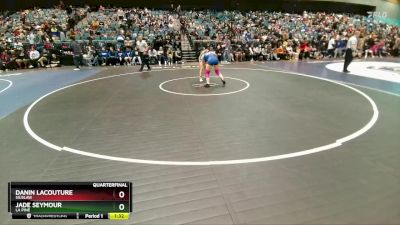 140 lbs Quarterfinal - Danin Lacouture, Siuslaw vs Jade Seymour, La Pine