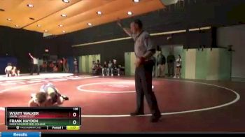 138 lbs Cons. Round 2 - Wyatt Walker, Union, LaPorte City vs Frank Hayden, Christian Brothers College