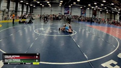 84 lbs Rd# 9- 2:15pm Saturday Final Pool - Dalton Perkins, Lions Wrestling Academy vs Collin Artman, Dynasty RED