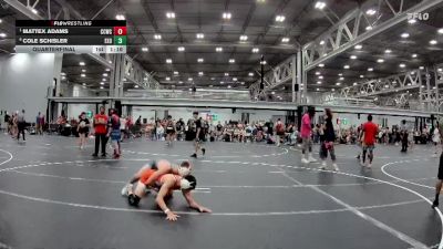 126 lbs Quarterfinal - Mattex Adams, Capital City Wrestling Club vs Cole Schisler, Exodus