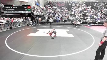 5A 144 lbs Champ. Round 1 - Logan Mcnally, Wasatch vs Adam Terry, Timpview