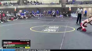 120 lbs Finals (8 Team) - Adam Pena, Huntley vs Kellen Burger, Rochester Mayo