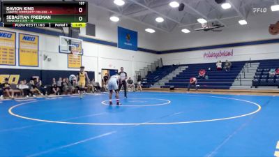 157 lbs Quarterfinals (16 Team) - Davion King, Labette Community College vs Sebastian Freeman, Trinidad State