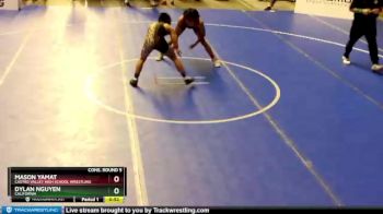 120 lbs Cons. Round 5 - Dylan Nguyen, California vs Mason Yamat, Castro Valley HIgh School Wrestling