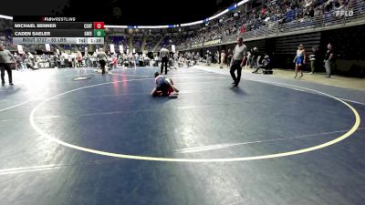 82 lbs Consy 2 - Michael Benner, Central Dauphin vs Caden Saeler, Greenville