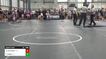 116 lbs Quarterfinal - Nathan Schrader, Kansas Honey Badgers vs Teague Holzer, St. Croix Central