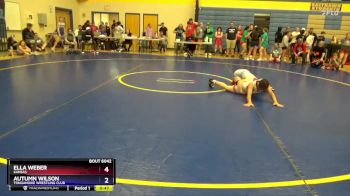 120 lbs Round 2 - Ella Weber, Kansas vs Autumn Wilson, Tonganoxie Wrestling Club