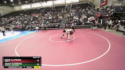 141 lbs Champ. Round 2 - Grant Eldredge, Skyridge High School vs David Clayburn, Union