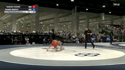 50 kg 7th Place Match - Samara Chavez, Army (WCAP) vs Rianne Murphy, Iowa Women's Wrestling Club/ Titan Mercury Wrestling Club