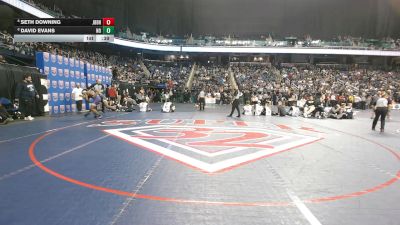 6A 165 lbs Cons. Semi - Seth Downing, James B. Dudley High School vs David Evans, Northern Guilford High School