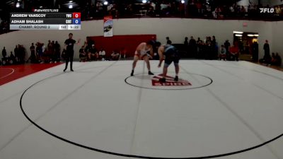 125 kg Champ. Round 2 - Andrew Vanscoy, Yellowjacket Wrestling Club vs Adham Shalash, Cincinnati Rtc