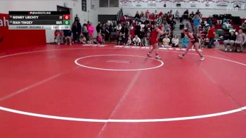 120 lbs Champ. Round 2 - Riah Tingey, Maple Mountain vs Sidney Liechty, Evanston
