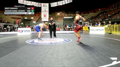 Junior Boys - 285 lbs Cons. Round 4 - Nicholas Durbala, Guardian Knights Wrestling Club vs Joseph Garcia, Kerman High School Wrestling