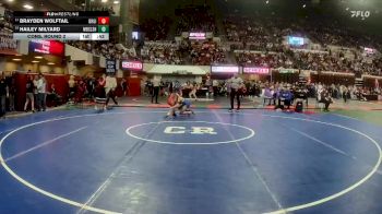 G - 105 lbs Cons. Round 2 - Hailey Milyard, Missoula Big Sky / Loyola Sacred Heart Girls vs Brayden Wolftail, Browning Girls