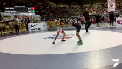 Intermediate Girls - 53 lbs 3rd Place Match - Selah Garcia, Rough House Wrestling vs Lea Davis, NexGen Regional Training Center