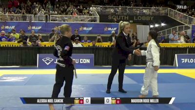 Alessia Noel Cancik vs Madison Rose Miller 2026 Pan Kids Jiu-Jitsu IBJJF Championship