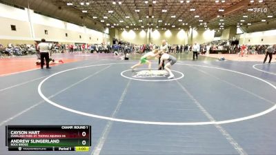 175B Champ. Round 1 - Cayson Hart, Overland Park-St. Thomas Aquinas HS vs Andrew Slingerland, Rock Bridge