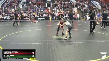 49 lbs Semifinal - Aj Puckett, Pack Elite vs Jaxson Jeffrey, Pinckney WC