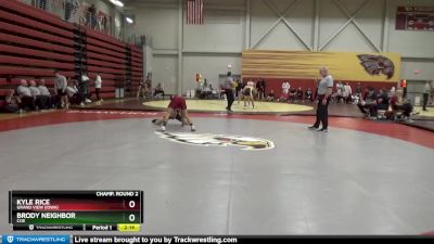 141 lbs Champ. Round 2 - Kyle Rice, Grand View (Iowa) vs Brody Neighbor, Coe