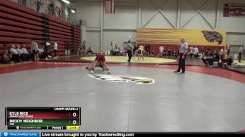 141 lbs Champ. Round 2 - Kyle Rice, Grand View (Iowa) vs Brody Neighbor, Coe